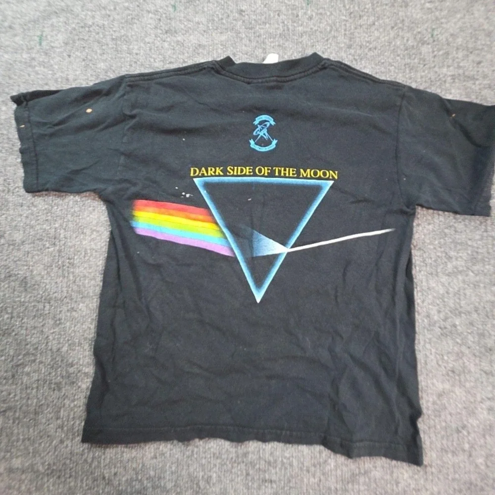 Gildan Shirt Kids Medium Black Pink Floyd Dark Side Of The Moon Graphic Tee